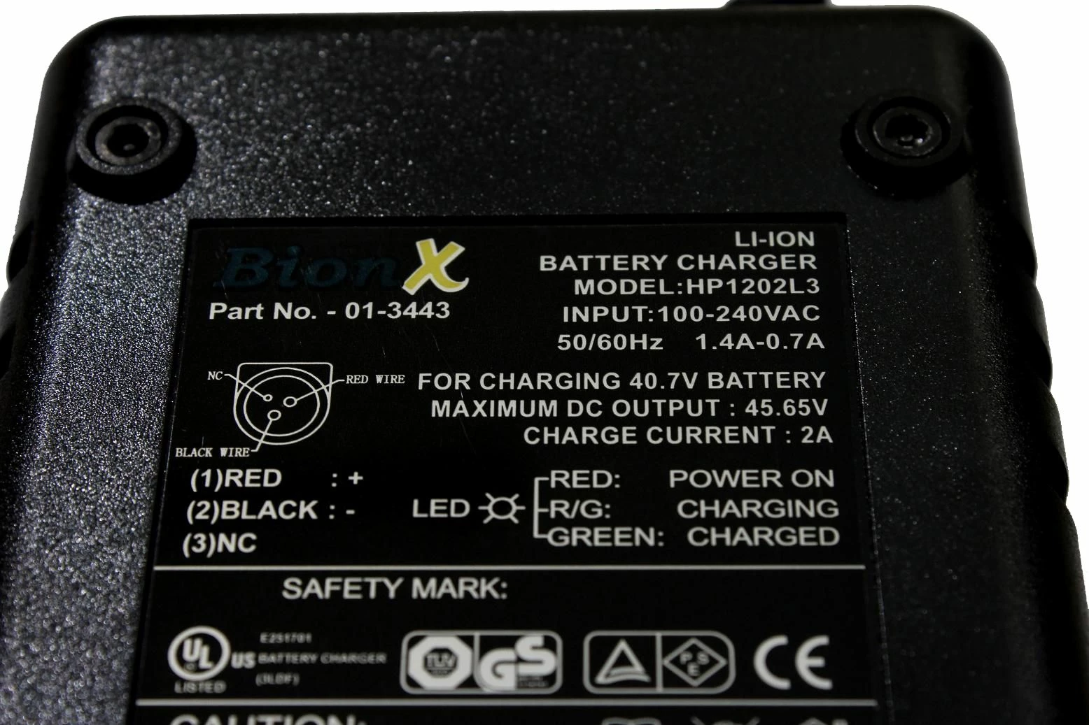 BionX - Chargeur Original Pour Batteries 40,7 Volt 3 BionX - Chargeur Original Pour Batteries 40,7 Volt – Image 3