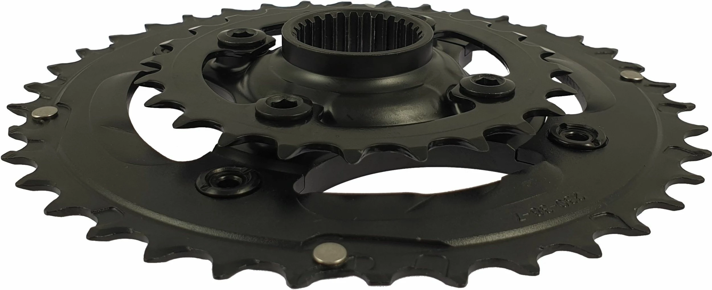 Giant - Plateau Double 38 / 24 Dents, Compatible 9 /10 Vitesses Avec Spider 3 Giant - Plateau Double 38 / 24 Dents, Compatible 9 /10 Vitesses Avec Spider – Image 3