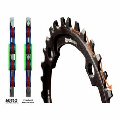 Praxis Works - Plateau VTT DM - Technologie Wave™ 104 Mm 6 Praxis Works - Plateau VTT DM - Technologie Wave™ 104 Mm -Accessoires VAE Soldes praxis works plateau vtt dm 104 mm wave schema 3840x2160