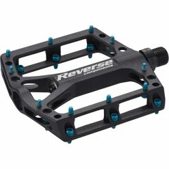 Reverse Components Reverse - Pédales VTT Black ONE - 1 X Paire 10 Reverse Components Reverse - Pédales VTT Black ONE - 1 X Paire -Accessoires VAE Soldes reverse pedales vtt black one noir bleu clair 3840x2160