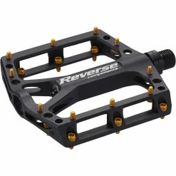 Reverse Components Reverse - Pédales VTT Black ONE - 1 X Paire 8 Reverse Components Reverse - Pédales VTT Black ONE - 1 X Paire -Accessoires VAE Soldes reverse pedales vtt black one noir dore 3840x2160