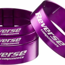 Reverse Components Reverse - Set D'entretoises De Direction “Spacer 1 1/8" -Accessoires VAE Soldes reverse ultra light spacer lila 3840x2160