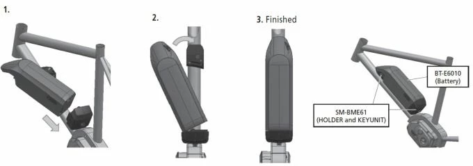 Shimano Steps - Batterie De Cadre BT-E6010 418 Wh, Noir 2 Shimano Steps - Batterie De Cadre BT-E6010 418 Wh, Noir – Image 2