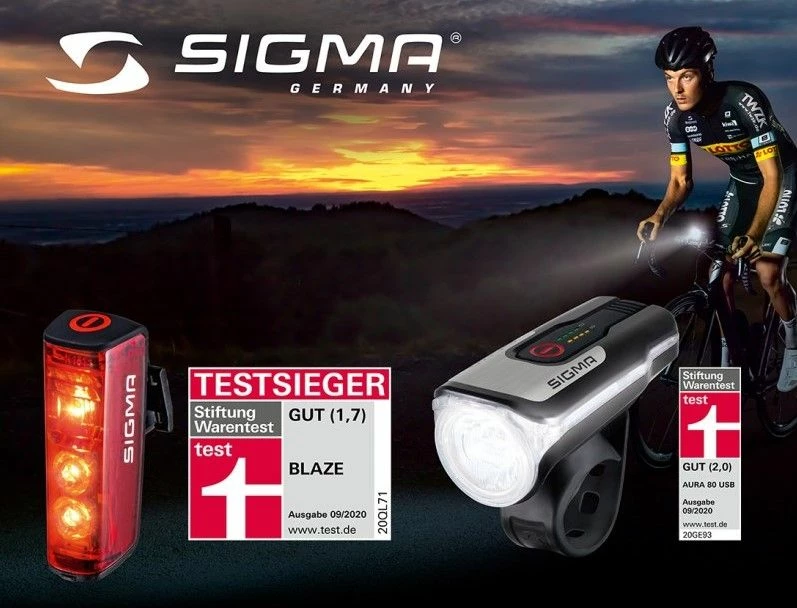 Sigma Sport - Set D'éclairage Avant/arrière - Aura 80 USB /Blaze 2 Sigma Sport - Set D'éclairage Avant/arrière - Aura 80 USB /Blaze – Image 2