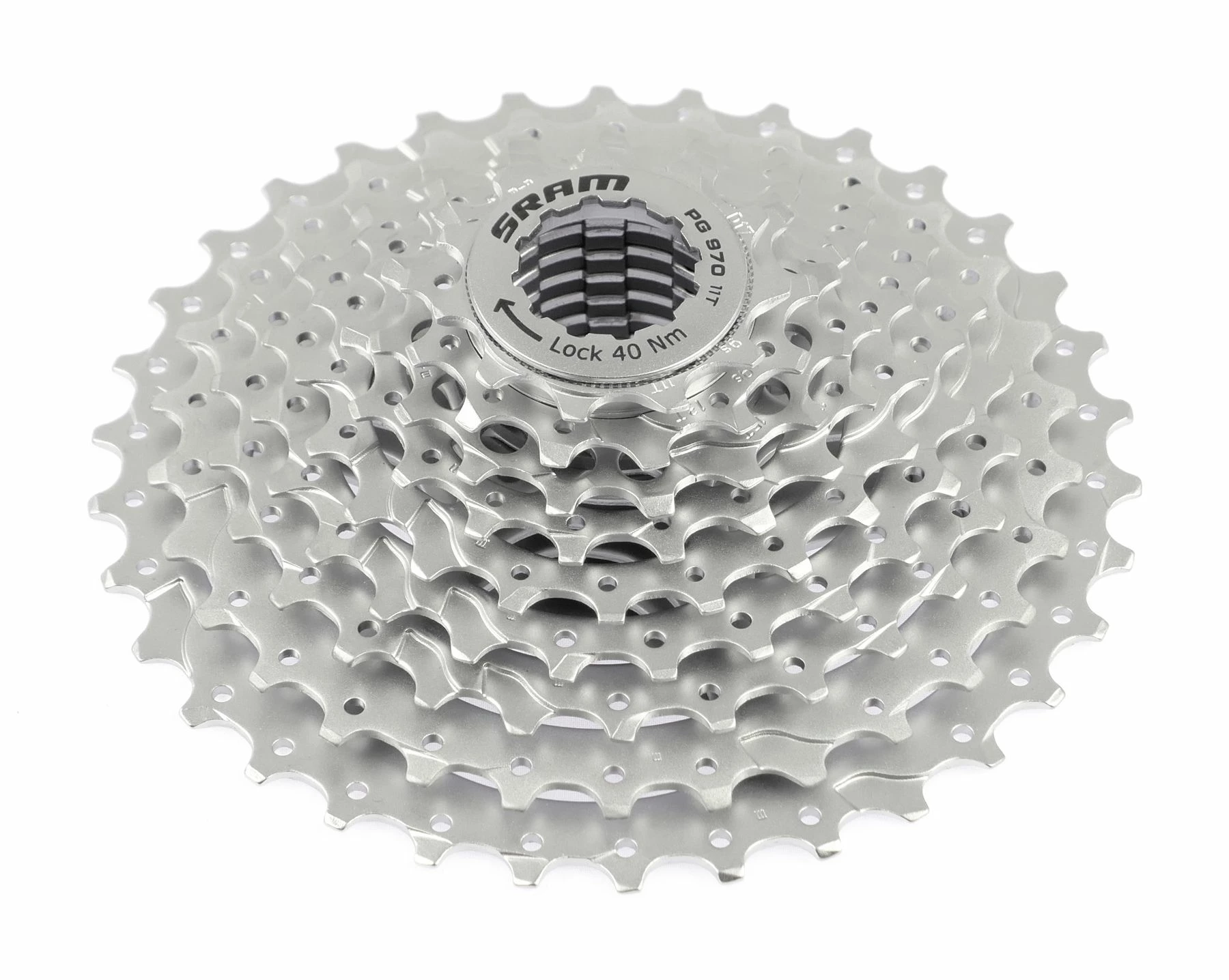 Sram - Cassette PG-970 Dual-Drive 9 Vitesses 11-34 Dents 1 Sram - Cassette PG-970 Dual-Drive 9 Vitesses 11-34 Dents
